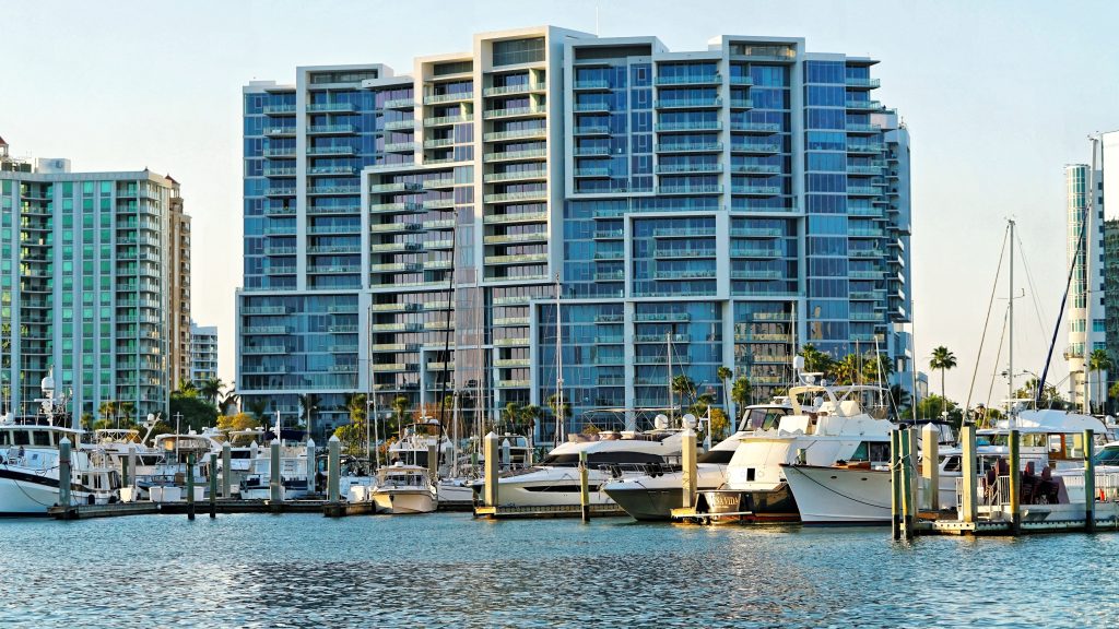 Condos on the harbor in Sarasota, FL